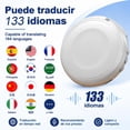 thumbnail image 2 of 2 Packs Wearable AI Translator Device,Bluetooth 5.4 Translator for English, Spanish, 133 Languages,Instant Scenario Practice, 2 of 9