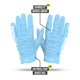 thumbnail image 3 of Guantes de fútbol americano NXT NXTRND G1 Pro talla media azul, 3 of 7