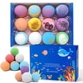thumbnail image 2 of Bath Intense Surprise Inside Animals Toy Set 12-Pack for Kids - Dissolving Bath Ball with Hidden Figure for Easter Basket Gift - Colorful Fizzing Spa Bath Fizzy for Toddlers Girls Boys, 2 of 9