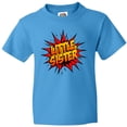 thumbnail image 3 of Inktastic Little Sister Super Hero Youth T-Shirt, 3 of 5