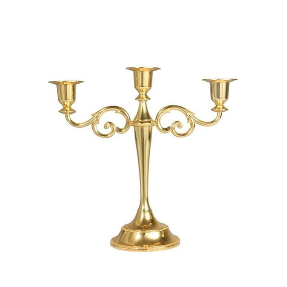 Retro Five-headed Metal Candlestick For Wedding Dining Table Christmas Party Home Decoration