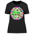thumbnail image 1 of Stained Glass Style Art T-Shirt Women -Image by Shutterstock, Female XX-Large, 1 of 2