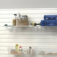 thumbnail image 6 of RST Brands Flow Wall 12 PC Plastic Slatwall Bin Shelf Hook Storage Set - White, 6 of 7