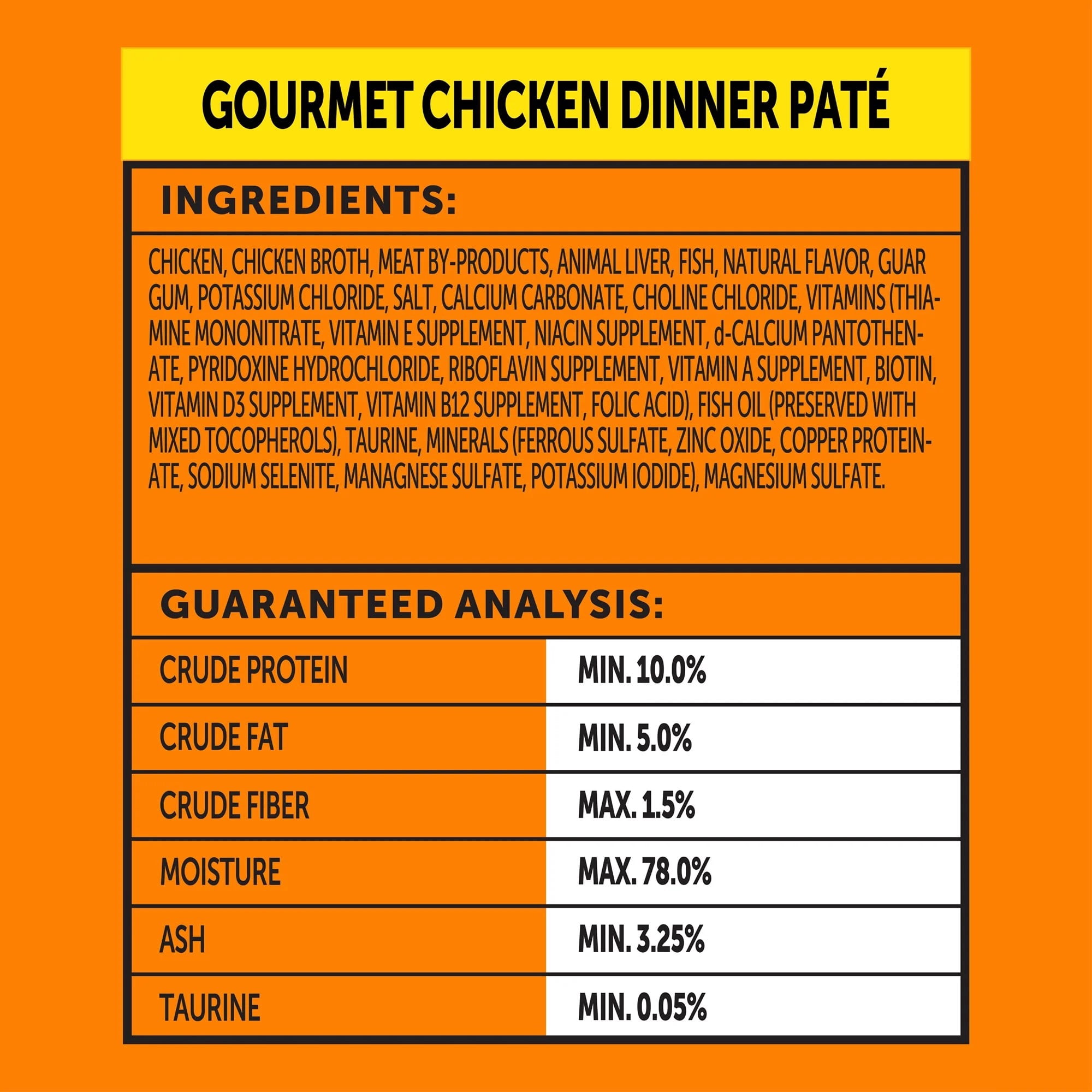 (24 pack) Vibrant Life Gourmet Chicken Pate Wet Cat Food, 3 oz Can