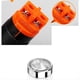 thumbnail image 3 of Zumbador LED de 22 mm con Luz Roja Intermitente de Alto Decibelio, Resistente Al Agua IP65, Chapado en Latón Cromado, Destello Intermitente de 12 V CC., 3 of 5