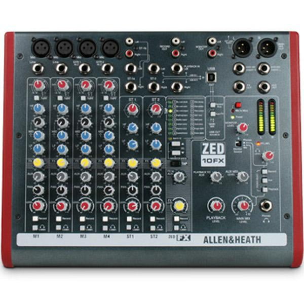 Allen & Heath ZED 10FX 10 Channel USB Mixer w/Effects - Walmart.com