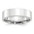 thumbnail image 5 of 10K White Gold 6mm Standard Flat Comfort Fit Band Ring Size 12, 5 of 7