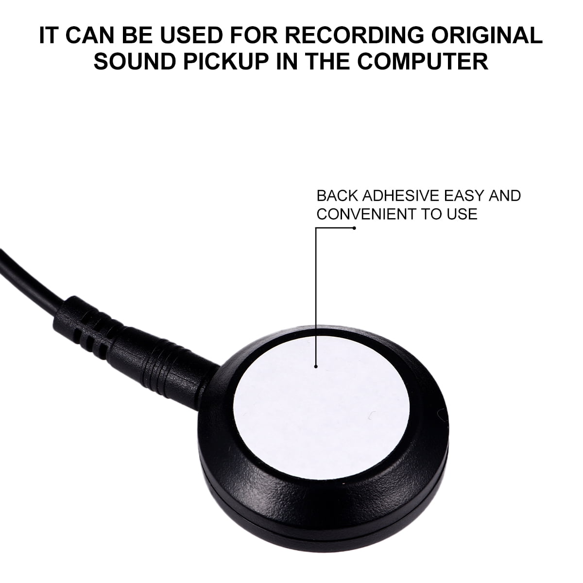 Raindrops High Sensitivity Acoustic Pickup for Ukulele - Plastic Material, Easy to Install, 1 Set, Enhanced Sound Quality