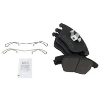 TRQ Front Metallic Brake Pad Set for VW CC Eos Jetta GTI Passat Audi A3 TT BFA73760 Fits select: 2016-2018 VOLKSWAGEN JETTA, 2012-2019 VOLKSWAGEN BEETLE