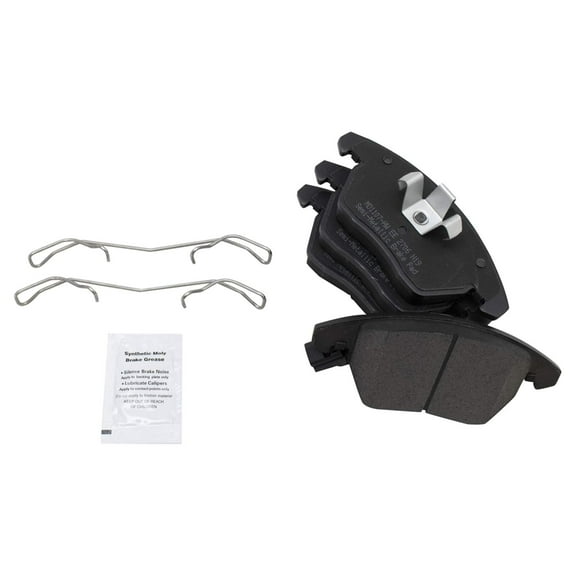 TRQ Front Metallic Brake Pad Set for VW CC Eos Jetta GTI Passat Audi A3 TT BFA73760 Fits select: 2016-2018 VOLKSWAGEN JETTA, 2012-2019 VOLKSWAGEN BEETLE