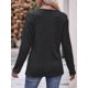 thumbnail image 5 of Tops de Larga para Mujer, Túnicas, Botones, Abertura Frontal Negro y Gris S, 5 of 9