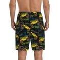 thumbnail image 2 of Balery Monster Truck1 Men's Cotton Knit Pajama Shorts Waistband & Pockets,Short Pajama Pants-Small, 2 of 8