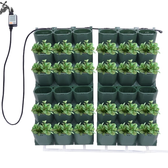 36 Pot Wall Flower Pot Vertical Wall Hanging Garden Planter Self-Watering System Flowers Pots Garden Growing System. Indoor Vegetable Planter Pot