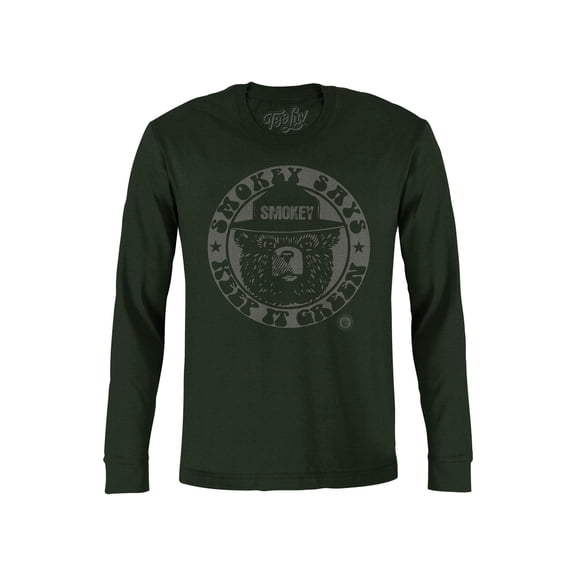 Tee Luv Smokey Bear Keep It Green Long Sleeve Shirt (Men's) (L)