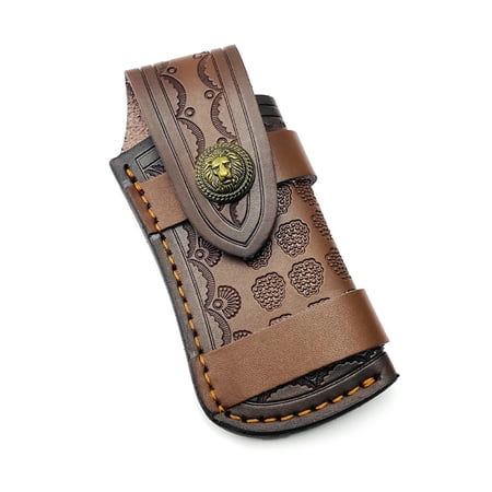 WINDLAND Belt Folding Knife Pouches 9x4.9cm Knife Holsters Perfect Gift for Collector