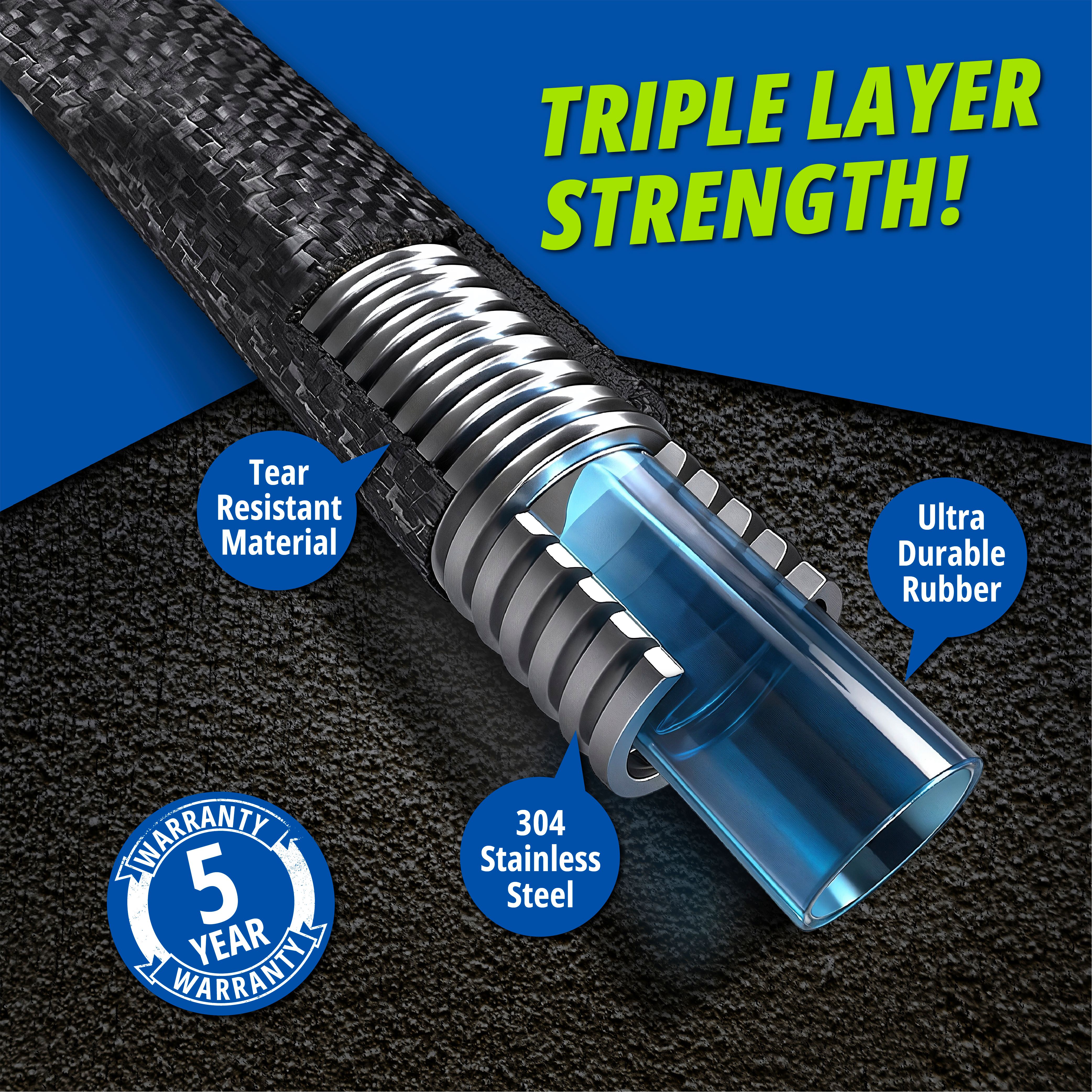 HYDROSTEEL 25-Ft Heavy-Duty Stainless Steel Garden Hose photo 7