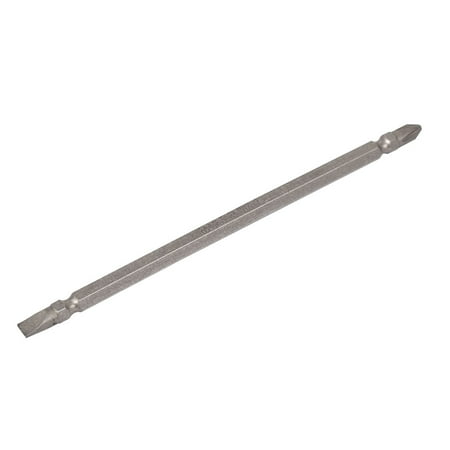 Magnetic PH2 6mm Slotted Double End Screwdriver Bits