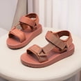 thumbnail image 5 of Godon Boys Sandals Casual Slip on Double Buckle Slide Sandal Summer Shoes for Beach, 5 of 7
