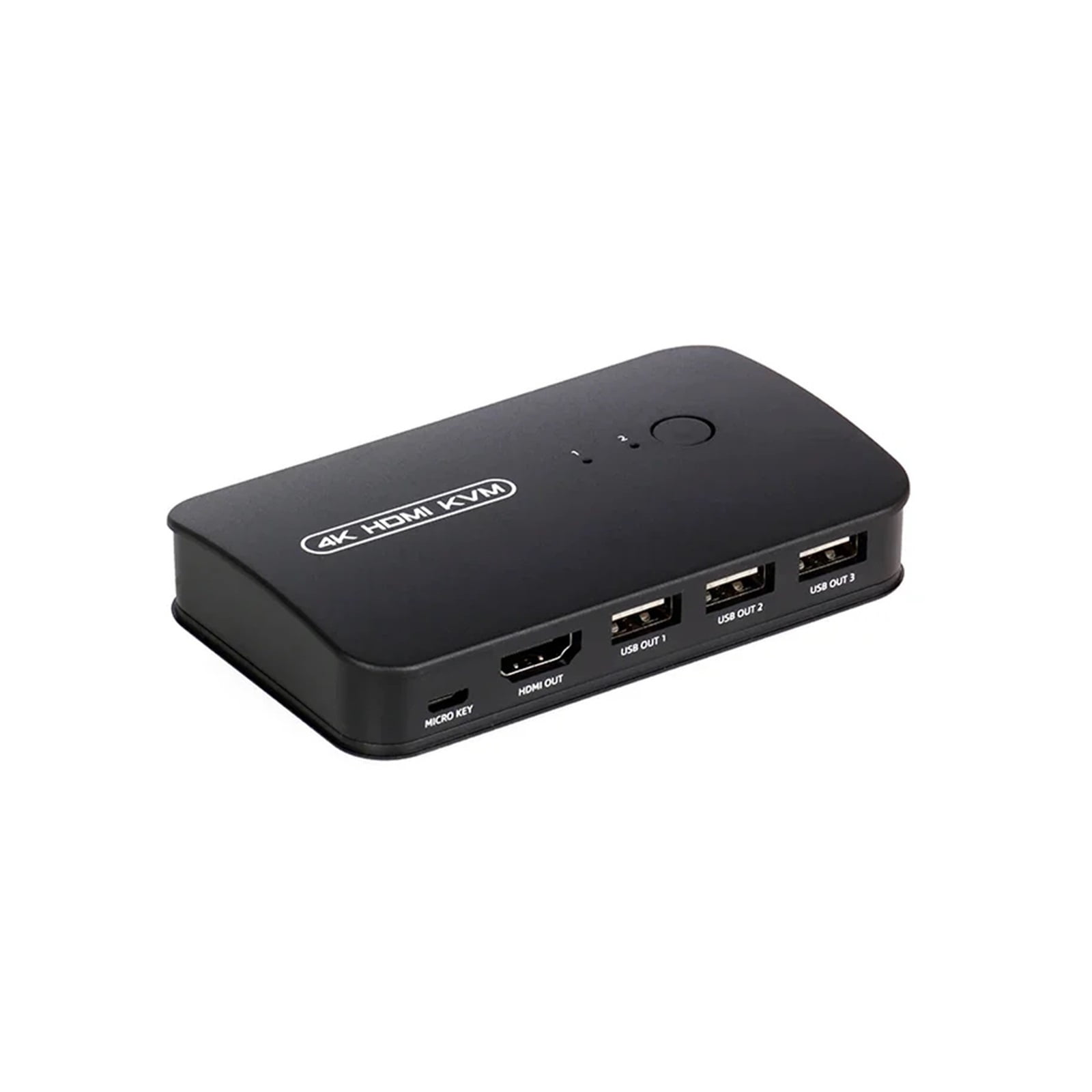 -compatible KVM Switch With Extender 1080p Share 2xUSB Disk Monitor Printer Keyboard Mouse