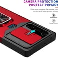 thumbnail image 3 of for Samsung Galaxy S22 Ultra (Not S22) Sliding Window Case with Card Holders, Cover with Slide Camera Protection Built-in Magnetic Kickstand Case for Samsung Galaxy S22 Ultra TC Purple, 3 of 7