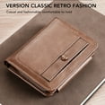 thumbnail image 3 of Cartera Para Hombre, Cartera Vintage De Cuero PU Texturizada Para Regalo, 3 of 7