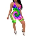 thumbnail image 3 of Combinaison Sling Sexy Tie-dye à Lacets et à Lacets pour Femmes, 3 of 5