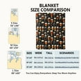 thumbnail image 3 of Beer Glasses Blanket,40x50in,Fun Black Throw Blankets,Gifts for Men Women & Nature Lovers, Lightweight Soft Fleece Cozy,for Sofa Couch Bed Room Bar Decor, 3 of 6