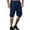 Navy, variant on Men's Summer Cargo Pants Straight Leg Elastic Waist with Zipper Fly and Multiple Utility Pockets for Outdoor Casual Wear