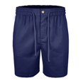 thumbnail image 6 of Men's Casual Summer Shorts Lightweight Breathable Classic Fit Elastic Waist Drawstring with Button Detail and Side Pockets for Lounge Beach Vacation Golf Everyday Wear, 6 of 8