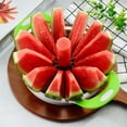 thumbnail image 6 of Large Watermelon Slicer Cutter, Extra Large Watermelon Slicer Cutter with Handle, Round Stainless Steel Pineapple Cantaloup Melon Fruit Slicer Peeler Corer Server for Kitchen Slicer Gadget, 6 of 6