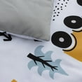 thumbnail image 5 of Btargot 4 Piece Construction Toddler Bedding Set Light Gray Truck Vehicles Excavator Cars Comforter, 5 of 10