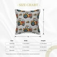 thumbnail image 4 of Bingfone Decorative Pillow Covers 16"X16" Cartoon Tractor Couch Pillow Cases Modern Farmhouse Covers For Couch Sofa Bed, 4 of 9