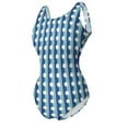 thumbnail image 3 of Striped Polka Dot Swimsuit Blue and White Push Up Swimwear One Piece Holiday Bathing Suits Swimsuits Graphic Beach Wear, 3 of 5