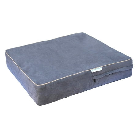 UPC: 0810602020173 | Go Pet Club Solid Memory Foam Orthopedic Dog Pet Bed with Waterproof Cover Charcoal