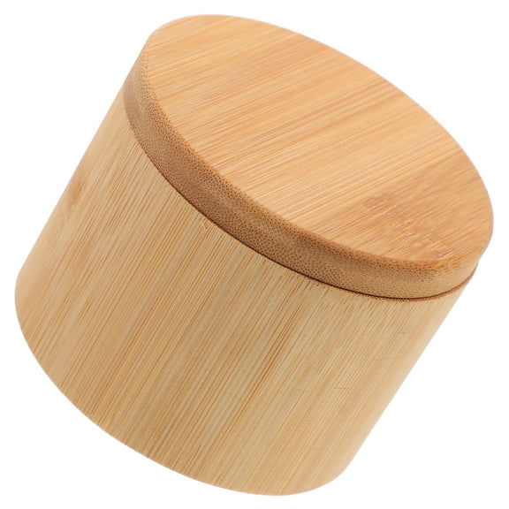 HOMEMAXS Bamboo Spice Container for Kitchen Use and Sturdy Khaki Small Size