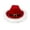 Red, variant on AWZXDE Festive Kids Hat Cowboy Hat With Santa Trim And Adjustable Belt Strap Party Celebration Stage Play Clothing Red