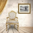 thumbnail image 3 of Anonymous 32x24 Gold Ornate Wood Framed with Double Matting Museum Art Print Titled - Lifeguard Observation Tower, 3 of 4