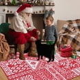thumbnail image 5 of Christmas Area Rug 8x10 Rug Non-Slip Rubber Back Washable Low-Pile Indoor Accent Throw Rug Floor Cover, 3'x5', Red, 5 of 7