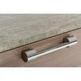 thumbnail image 5 of Modrest Boston 5-Drawer Modern Stainless Steel & Faux Concrete Chest - Oak Brown, 5 of 5