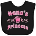 thumbnail image 3 of Inktastic Nanas Princess Granddaughter Girls Baby Bib, 3 of 4