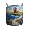 thumbnail image 2 of Quilted Fabric Storage Organizer For Home Versatile Laundry Hamper Holds Blankets Books And, 2 of 6