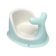 thumbnail image 1 of Silla de ducha para bebés plegable con respaldo, tapete suave y ventosa Verde, 1 of 2