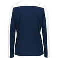 thumbnail image 5 of Holloway 223702.301.M Ladies Momentum Team Long Sleeve T-Shirt, Navy & White - Medium, 5 of 5