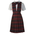 thumbnail image 3 of Cookie's Girls’ Jumper (Sizes 2 - 6X) Color: navy/red/white *plaid #37* Size: 2, 3 of 3