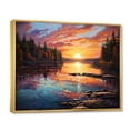 thumbnail image 2 of Designart "Morning Reflections in Canada I" Landscapes Floater Framed Canvas Art Print, 2 of 7