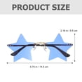 thumbnail image 4 of Miangastore 1 Pair Star Shaped Eyeglasses Rimless Sunglasses Party Eyeglasses Photo Props, 4 of 8