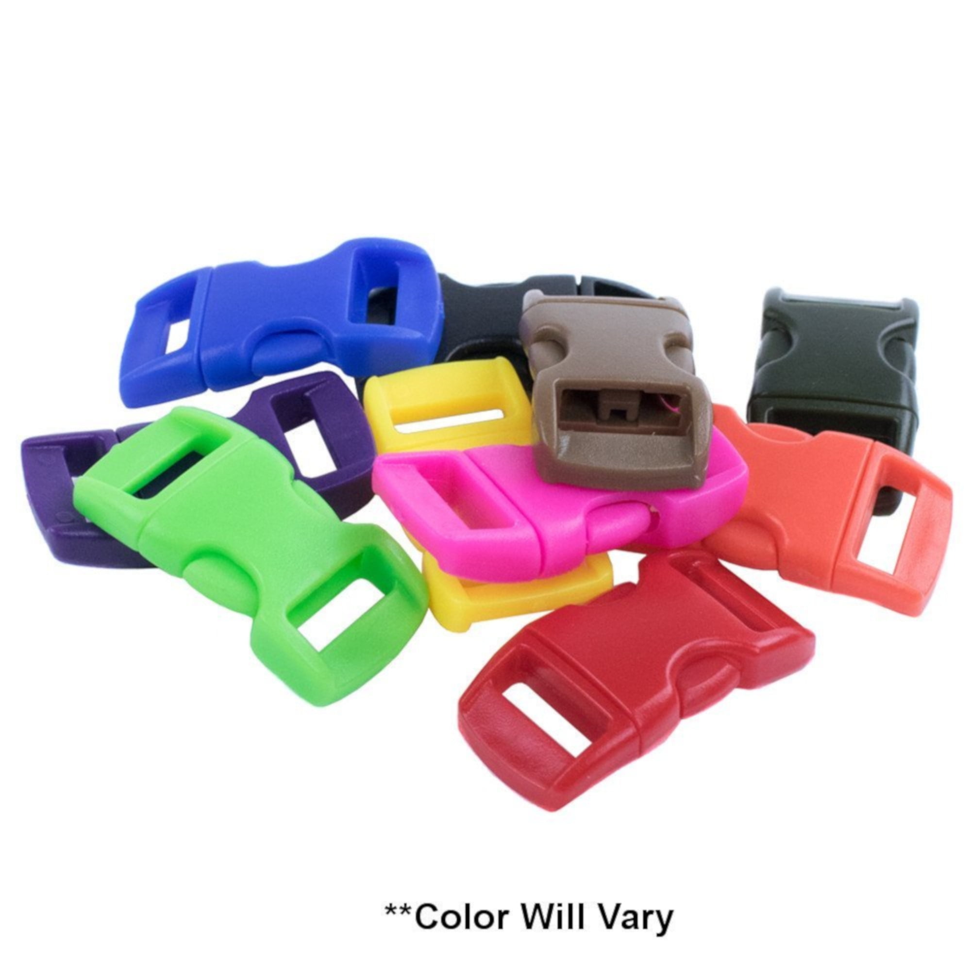West Coast Paracord 550lb Survival Crafting Kit, 10 Colors Type III Cord with Buckles for Bracelets & Lanyards