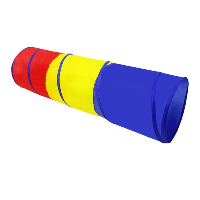 Kids Play Tunnel, Kids Tunnel Tent Polyester Cloth Easy To Use for Home Red Yellow and Blue
