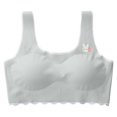 thumbnail image 2 of Gvdentm Girls Sports Bras 10-12 Sports Bra with Breathable Pads Teens Cotton Training Bras Grey,10-12 Years, 2 of 6