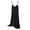 Black, variant on Jamicy Soft Sleep Dresses for Women Casual Fashion Solid Color Sleeveless Lace Crew Neck Plus Size Loose Women's Pajama Dress Long Nightdress